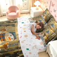 thumbnail image 5 of Manfei Christmas Snowman 7pcs Queen Bedding,Deer Animals Pine Trees Bedding Comforter Set Queen,Brown Yellow,Christmas Reversible, 5 of 6