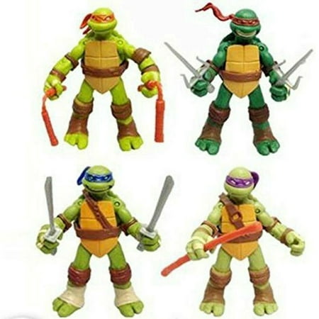 Teenage Mutant Ninja Turtles Classic Collection TMNT Action Figures Toys 4 Pc