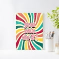 thumbnail image 3 of You Can Do It Canvas Wall Art,Retro Groovy Hippie Preppy Style Inspirational Canvas Artwork Picture Poster Decor for Home Bedroom Living Room Girl Room Office,12 x15 Inch, 3 of 6