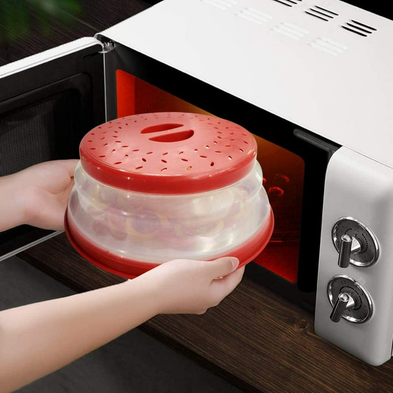 Multifunction Microwave Splatter Cover Collapsible Food Cover