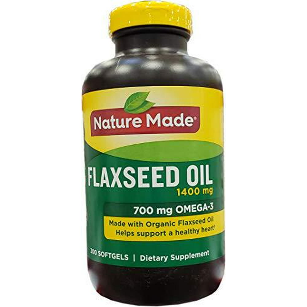 Nature Made Organic Flaxseed Oil 1400mg Omega369, 300 Liquid