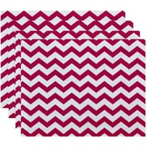Simply Daisy 18" x 14" Chevron Decorative Placemats, Set of 4