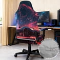 thumbnail image 3 of TSOVTHRID Racing Car Leopard Print Gaming Chair Cover Pack of 4, Breathable Computer Chair Cover with Armrest Covers Washable Slipcover for Gaming Rotating Chair with Elastic Band, 3 of 7
