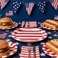 thumbnail image 4 of Linnome Independence Day Paper Plates 10 Pcs 9 Inch for Party Disposable Dinner Plates Multicolor#02, 4 of 6
