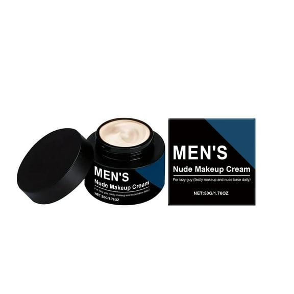 HHBEAUTY Men's Moisturizing Concealer Cream with Niacinamide - Cover Flaws, Under Eye Puffiness, Dark Circles, Wrinkles, Waterproof And Sweat Proof, Long Lasting Concealer Makeup, 50G