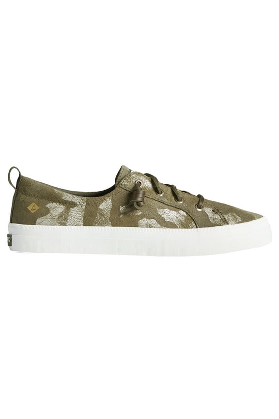 Womens Crest Vibe Metallic Camo Lace Up Athletic Sneakers Casual Sh