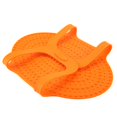 thumbnail image 2 of Turkey Lifter, Reusable Silicone Turkey Lifter Heat Resistant Non Stick Poultry Cooking Mat Baking Pan for Roasting Ham Chicken Prime Rib Kitchen Gadget(Orange), 2 of 8