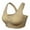 Beige, variant on Women's Zip Front Closure Sports Bra Seamless Post-Surgery Bra Active Gym Yoga Sports Bras Plus Size M-4XL