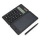 thumbnail image 5 of Bloc de notas con calculadora solar, pantalla de 10 dígitos Unidad de potencia dual 128 g Calculadora plegable solar multifunción, con tableta de escritura, para escuela secundaria, universidad, ofici, 5 of 5