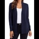 thumbnail image 2 of Cárdigan de Punto Abierto para Mujer, Larga y Bolsillo Azul Marino L, 2 of 10