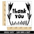 thumbnail image 2 of Thank You Flowers Border Square Rubber Stamp Stamping Scrapbooking Crafting - Small 1.25in, 2 of 7