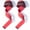 Red, variant on BOKYAN Weight Lifting Straps Gym Fitness Gloves Anti-slip Hand Wraps Wrist Support for Powerlifting Deadlifts Red (4.72 inches / 12 cm)