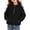 Black, variant on Zip Up Hoodies for Girls Size 10-12 Half Zip Long Sleeve Sweatshirts for Teen Girls Cute Trendy Oversized Girls Hoodies with Pockets