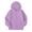 Purple, variant on FAIOROI Zip Up Hoodies for Teen Girls Boys 5-14 Years Fleece Lined Hooded Sweatshirt Jacket with Kangaroo Pocket Purple