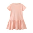 thumbnail image 4 of WIBACKER Summer little Girl's Casual Cotton Dress Short Sleeve Tutu Dresses 4T, 4 of 5