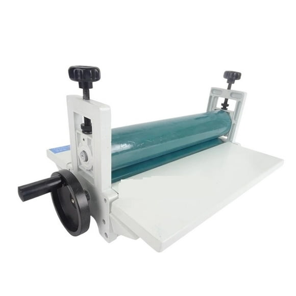 14" 350mm Manual Roll Laminating Machines Photo Protect Rubber Cold Laminator 1pc