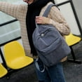 thumbnail image 2 of Zhuge Women Vintage Rucksack Corduroy Backpack School Bag Casual Computer School Travel Handbag Rucksack, 2 of 5