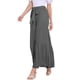 thumbnail image 4 of Pantalones Boho para Mujer INSPIRE CHIC con Cintura Alta Elástica y Volantes, Pantalones Palazzo de Pierna Ancha Chic en Gris, 4 of 6