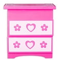 thumbnail image 2 of Melissa & Doug Decorate-Your-Own Wooden Double-Drawer Chest Craft Set Pink, 2 of 3
