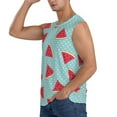 thumbnail image 3 of Fotbe Men's Watermelon Print Men's Sleeveless Muscle Tank Tops Casual T-Shirts for Gym Workout Beach-XX-Large, 3 of 8