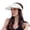 White, variant on Women's Summer Sun Hat with Fan Rechargeable Wide Brim Visor Hat Outdoor Empty Top Sun Cap for Gardening Hiking & Daily Use