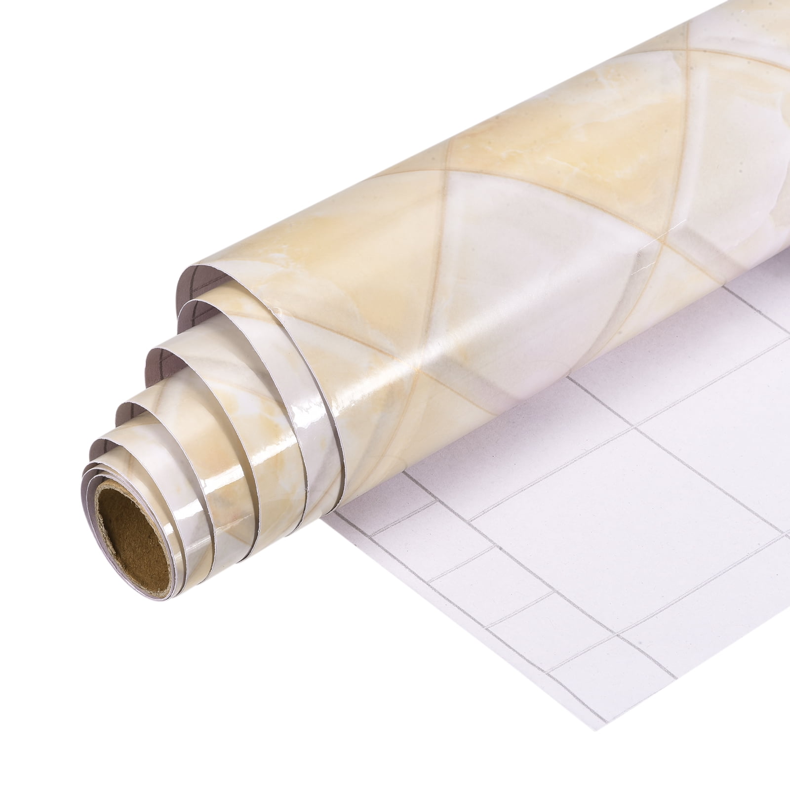 39.4'x23.7' Marble Contact Paper, PVC Sticky Wallpaper Rhombus Marble 2 Pack