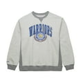 thumbnail image 2 of Men's Mitchell & Ness Heather Gray Golden State Warriors  Vintage Logo Pullover Sweatshirt, 2 of 5