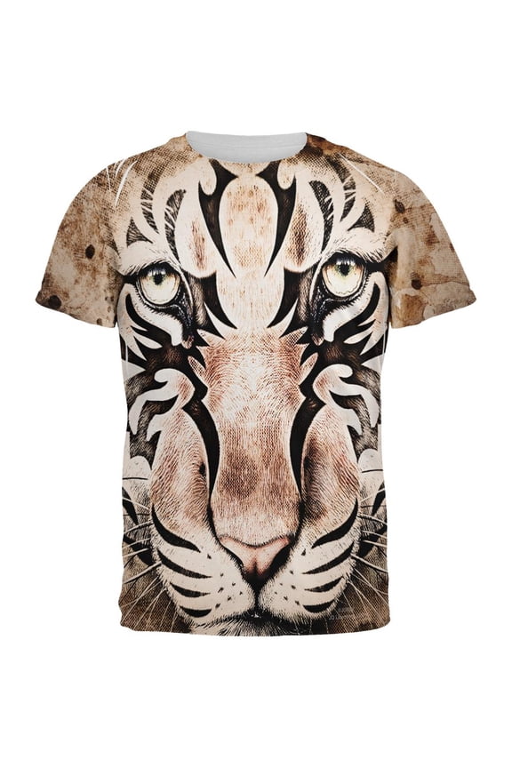 Tiger Eye Ghost And The Darkness All Over Mens T Shirt Multi SM