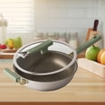 thumbnail image 1 of Elodie Frying Pan Skillet Boiling Multifunctional Kitchen Tool Deep Frying Nonstick Wok 34cm, 1 of 8