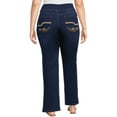 thumbnail image 6 of The Pioneer Woman Pull On Embroidered Bootcut Jeans, 32” Inseam, Sizes XS-3X, Women's and Women's Plus, 6 of 6