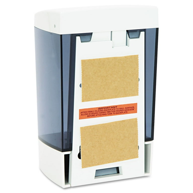 ClearVu Plastic Soap Dispenser, 46 oz, 5.5 x 4.25 x 8.5, White ClearVu Plastic Soap Dispenser, 46 oz, 5.5 x 4.25 x 8.5, White