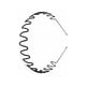 thumbnail image 1 of Qarigey Diadema Metal Ondulado Negro Unisex Flexible para Hombre Mujer Ojeras Accesorio para el cabello ondas planas, 1 of 6