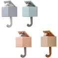 thumbnail image 1 of 4 ganchos adhesivos creativos para abrigos, lindo gancho para llavero de gato, lindos ganchos para mascotas para abrigos, bufandas, llaves, ganchos para mascotas, 1 of 5