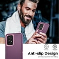 thumbnail image 6 of Compatible for A53 5G Case: Samsung A53 5G Case with 2 PCS Tempered Glass Screen Protectors, 3 in 1 Full Body Shockproof Rubber Dustproof Rugged Protection Phone Case for A 53 5G, Wine Red/Pink, 6 of 15