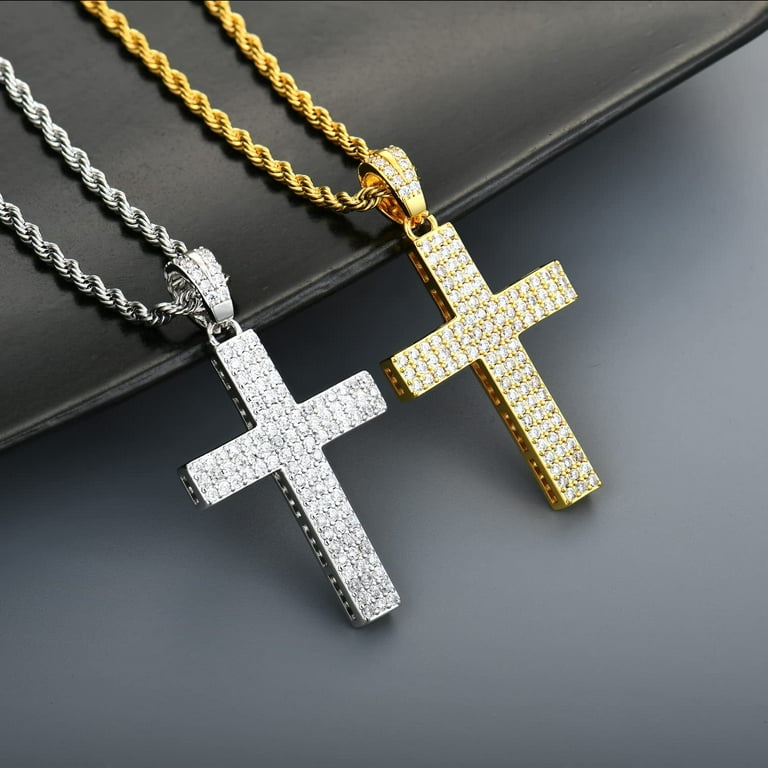 Free Shipping! Starchenie Men's Cross Necklace Brass Gold Free Shipping! Starchenie Men's Cross Necklace Brass Gold