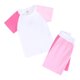 thumbnail image 1 of Gibobby Conjunto de Sudadera y Leggings de Lana Camiseta de verano Unisex para niños pequeños y bebés, pantalones cortos de algodón de retazos suaves, ropa de(Rosa caliente, 13-14 Años), 1 of 5
