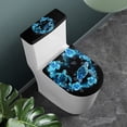 thumbnail image 3 of HELLHERO Turtle Heart Toilet Seat Cover Replacement, Fits All Toilet Shapes Polyester Fabric Bathroom Toilet Cozy Set & Non-Slip, 3 of 8