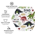 thumbnail image 4 of Bingfone Vintage Cute Dinosaurs Leather Drinks Coasters With Set Of 6,Suitable For Home Kitchen,Coffee Cup Coasters Home Gift, 4 of 9