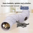 thumbnail image 2 of ZHAOCHENG Túnel de calle, túnel para gatos, juguete para gatos, túnel para perros, forma de dona circular, KLB, 2 of 5