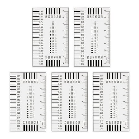 

Uxcell 5pcs High Precision SEC Size Estimation Chart 8cm for Diameter and Line Width Defects Measuring