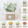 thumbnail image 3 of Gwong Decoración hogareña Simulación flor bonsai hermoso exquisito no marchitarse real mirando artificial flor de macetas decoración del hogar Gwong 21073730, 3 of 6