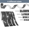 thumbnail image 4 of Eanloly 4 Rolls Self Adhesive Art & Craft Tape with 2 mm Rhinestones Strips Sticker(Black), 4 of 6
