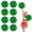 green, variant on 10 Pcs Cheerleading Pom Poms, Cheerleader Pompoms with Finger Holes,Fit for Team Spirit Sports Dance Cheering