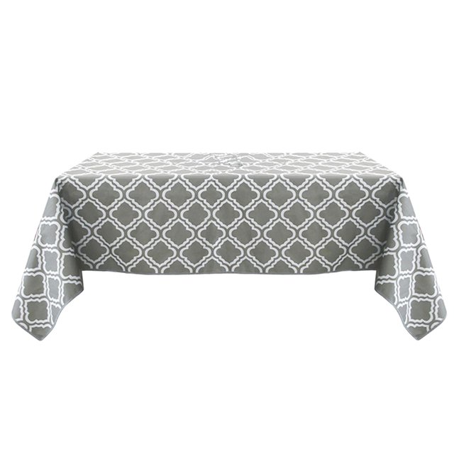 Nappe Imperméable et Anti-Huile, Nappe de Patio Extérieur avec Parapluie Rectangulaire Fleur
