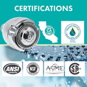 Niagara Conservation Earth Spa 3-Spray with 1.5 GPM 2.7-in. Wall Mount Adjustable Fixed Shower Head - Chrome