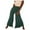 Green, variant on EDFBUYKRS Female Women Pants Casual Pants for Women High Waisted Jeans Women's Wide Legs Flowing Training Pants Drawstring Lace Temperament Pants Yoga Body Pants Flared Pants S