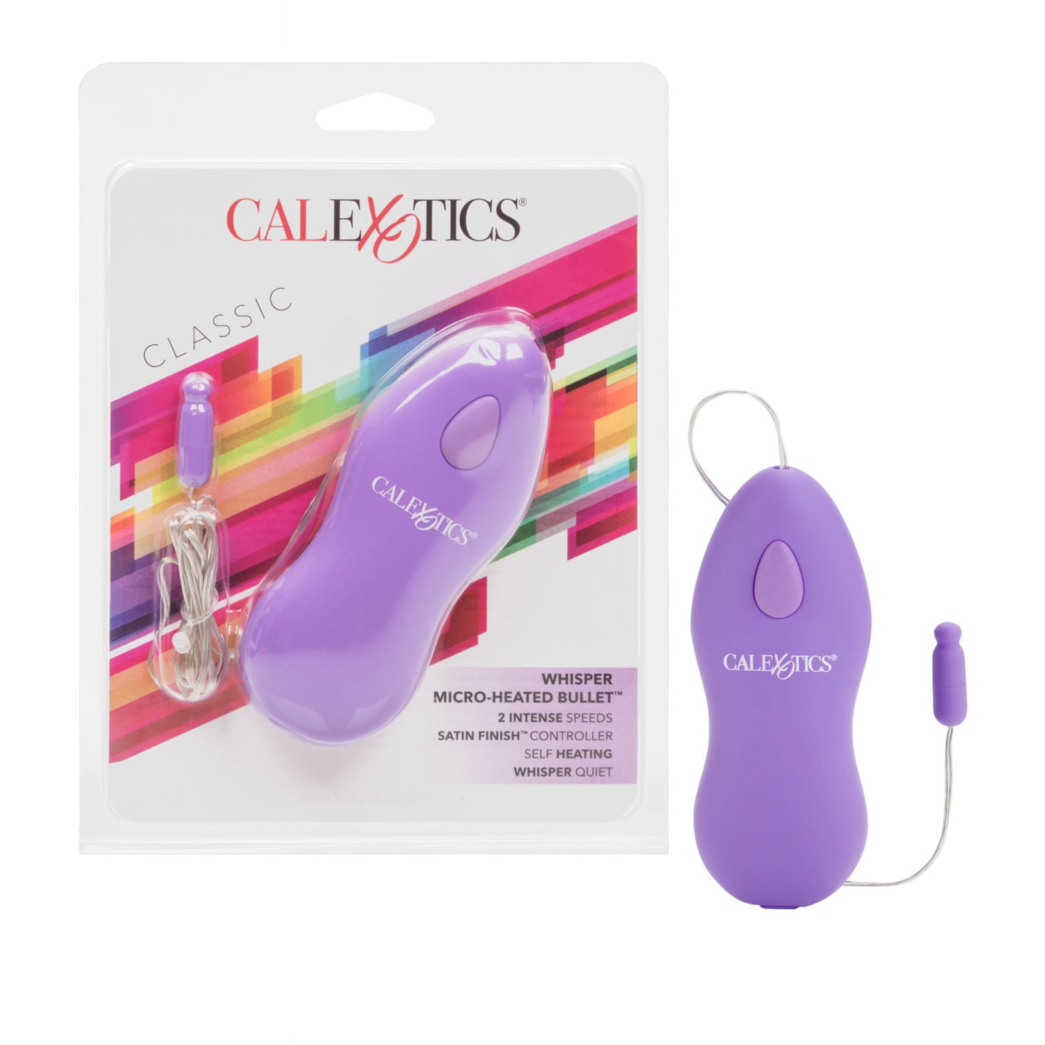 CalExotics Whisper Quiet Intense MicroHeated Bullet Vibrator