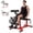 Red, variant on Leg Extension and Curl Machine, 440LBS Adjustable Leg Curl Machine for Home Gym,Adjustable Leg Machine, Workout Equipment