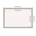 thumbnail image 4 of Amanti Art White Cork Board Framed Florence Silver Bulletin Board 26 in. x 18 in., 4 of 7