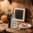 thumbnail image 6 of Desktop Ornament Skeleton Bride Groom Statue Resin Collectible Halloween Wedding Gothic Figurine for Day of the Dead Cemetery Shelf, 6 of 6